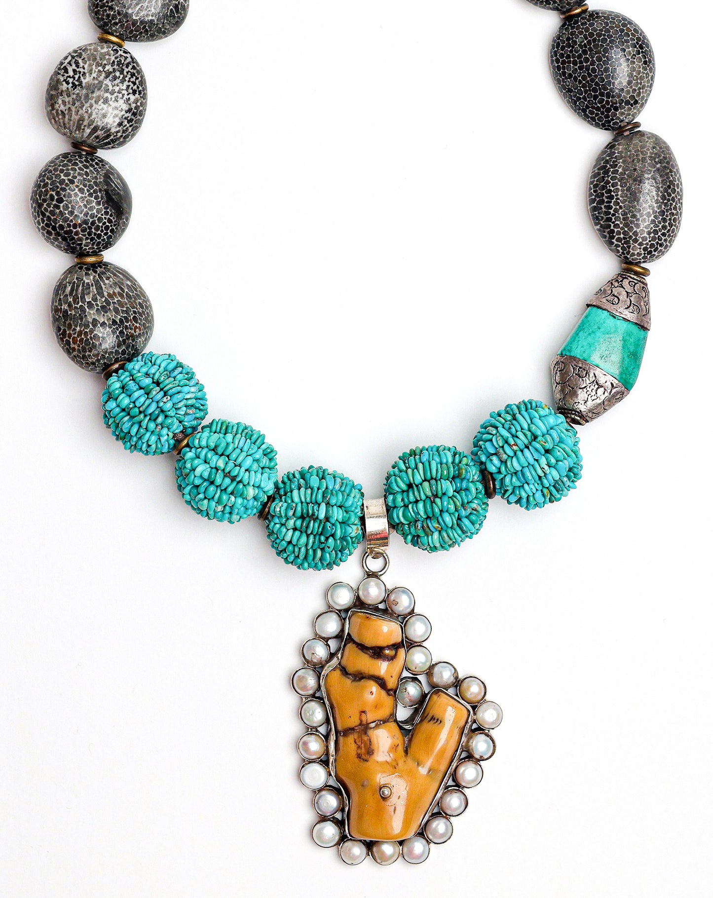 Elena Necklace in Turquoise Mix