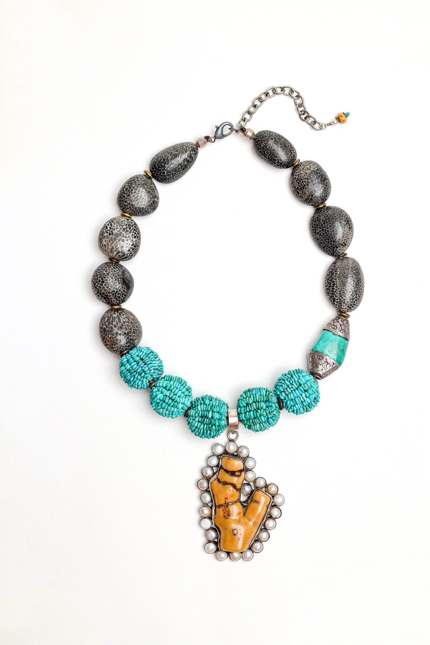 Elena Necklace in Turquoise Mix