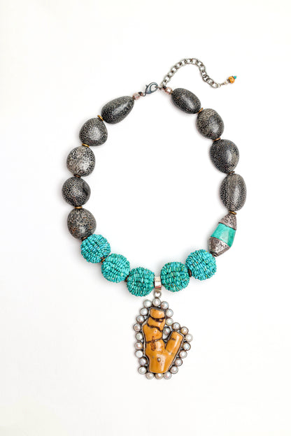 Elena Necklace in Turquoise Mix