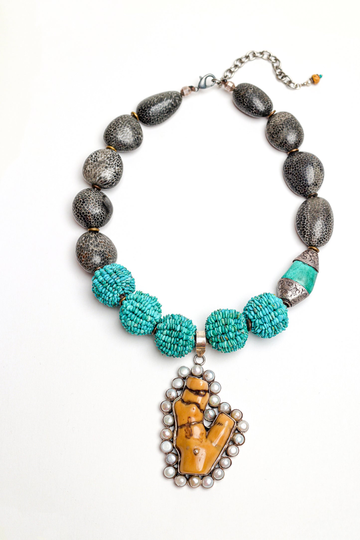 Elena Necklace in Turquoise Mix