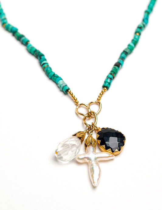 Neva Necklace in Turquoise Mix