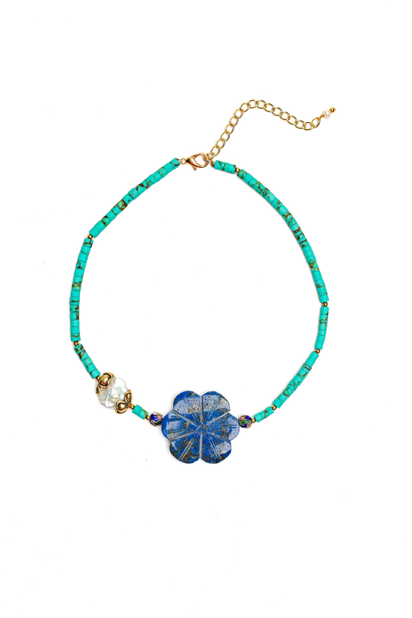 Aspen Necklace in Turquoise Mix