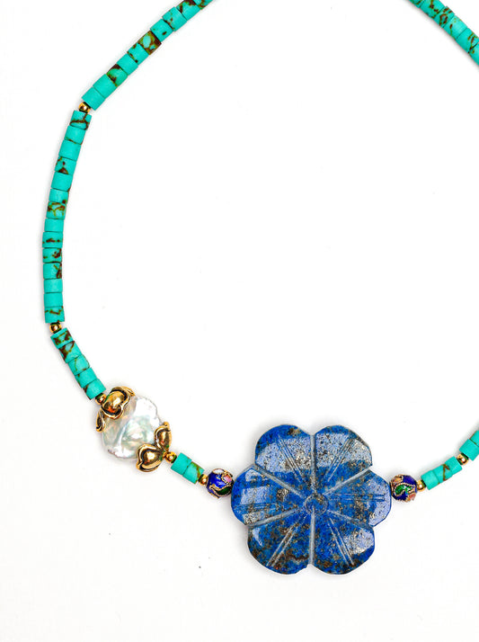 Aspen Necklace in Turquoise Mix