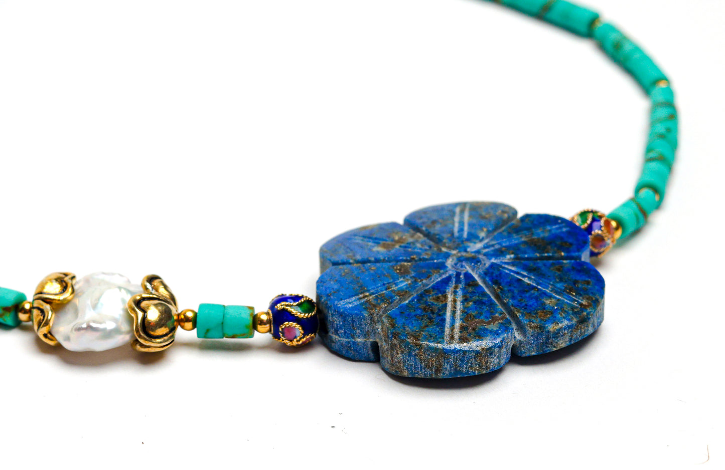 Aspen Necklace in Turquoise Mix