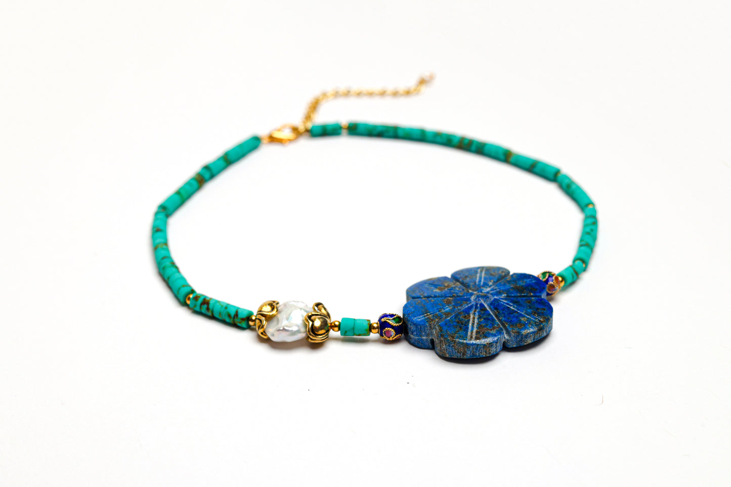 Aspen Necklace in Turquoise Mix