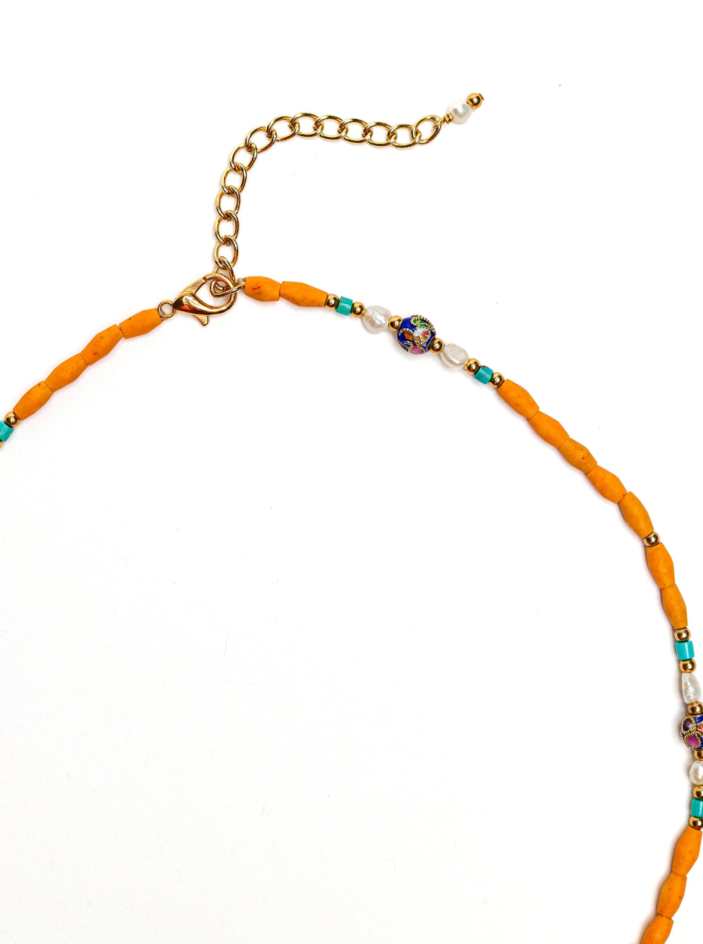 Dawn Necklace in Yellow Jade Mix