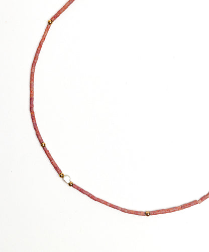 Dahlia Necklace in Rhodonite Mix