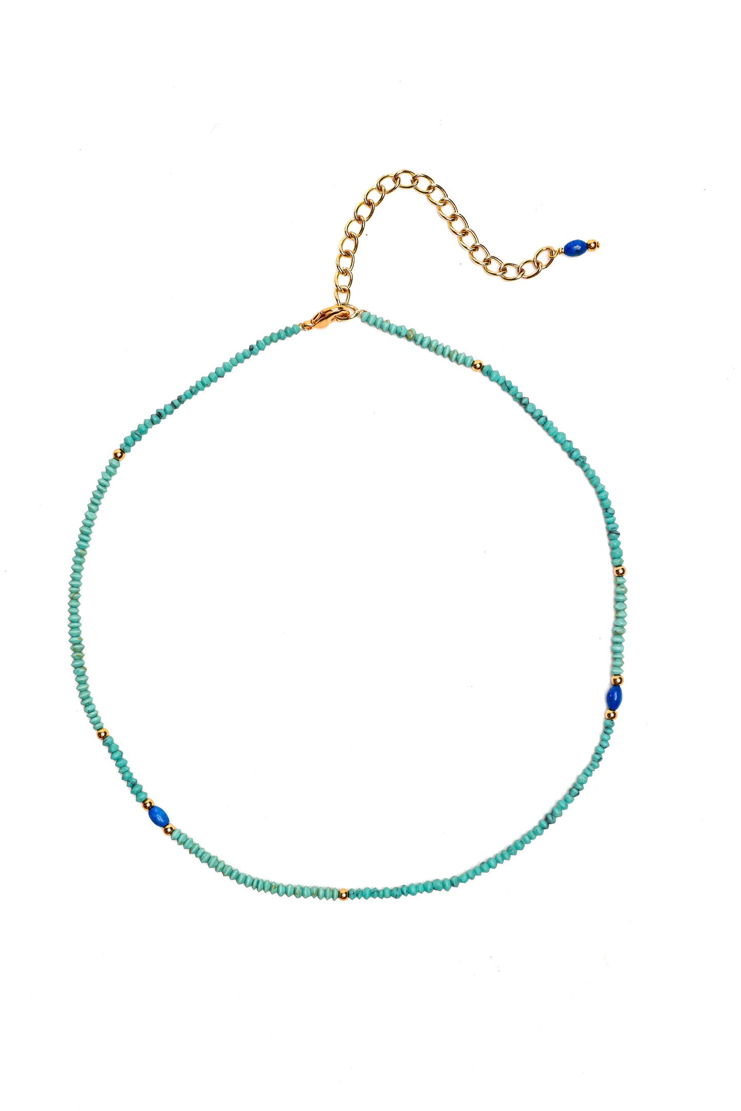 Dahlia Necklace in Turquoise Mix