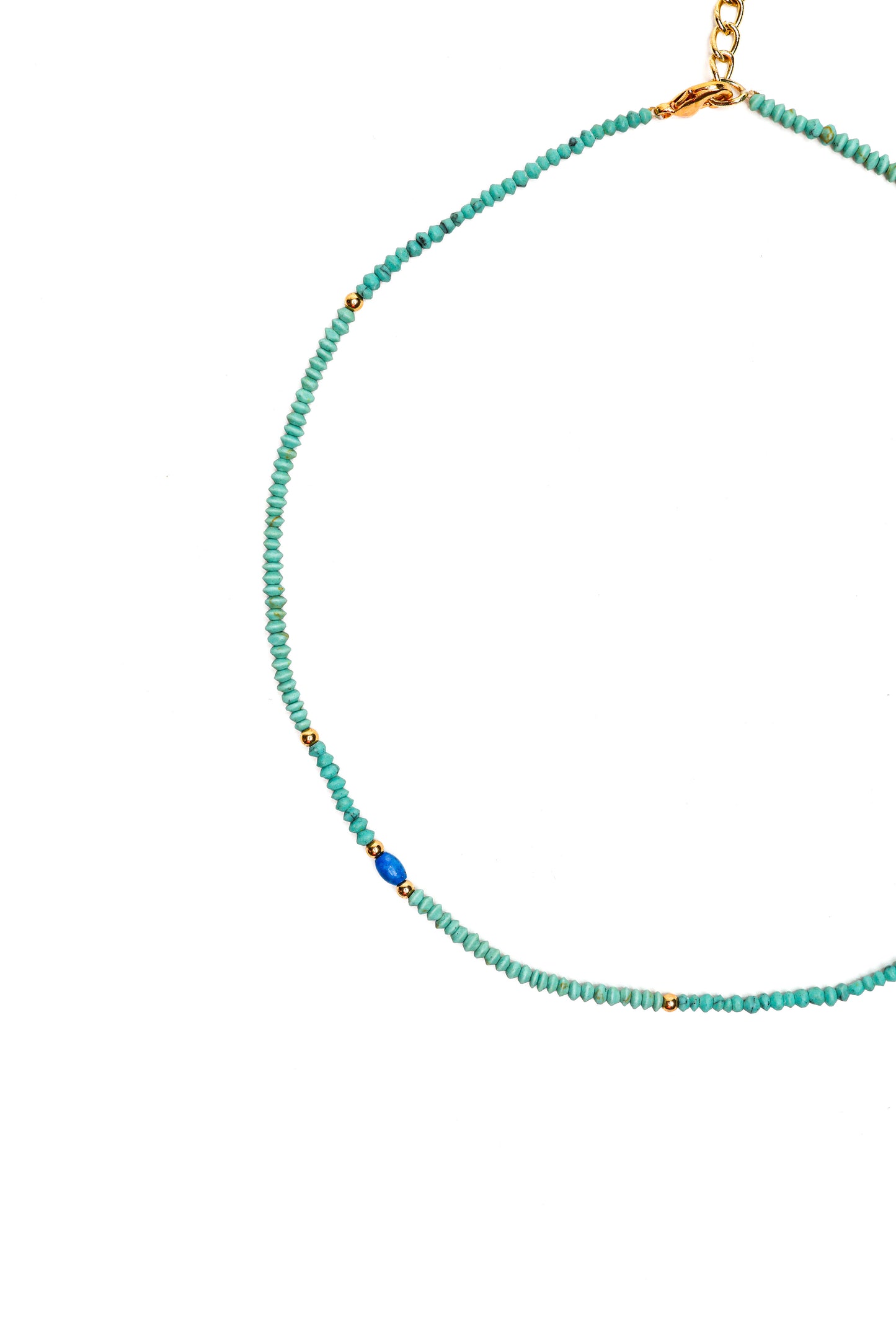 Dahlia Necklace in Turquoise Mix