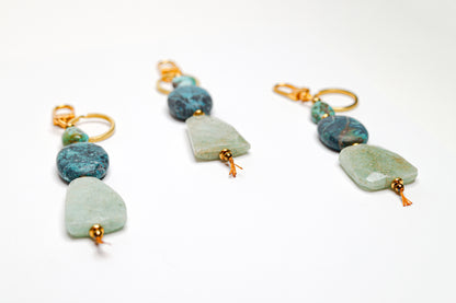 Jasmine Keychain in Turquoise Mix