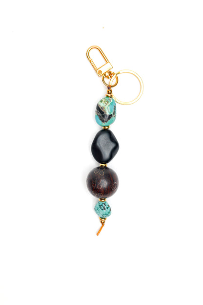 Ivy Keychain in Onyx Mix