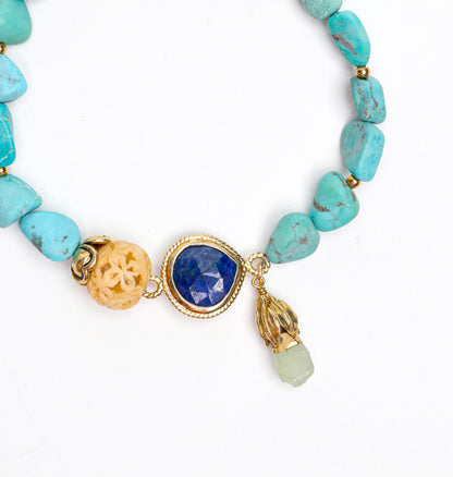 Leila Bracelet in Turquoise Mix