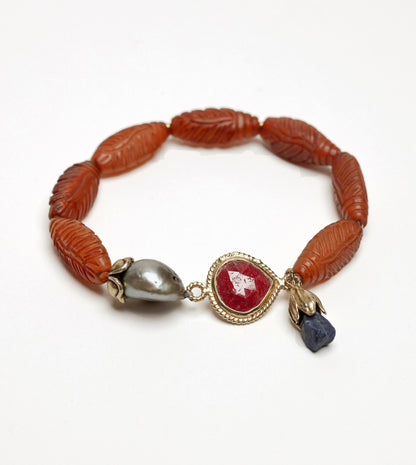 Leila Bracelet in Amber Mix