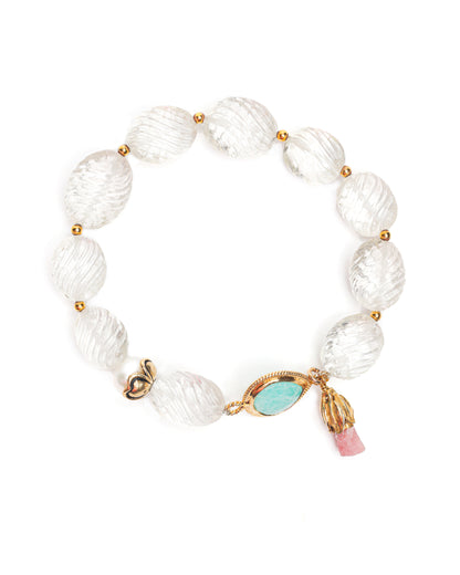 Leila Bracelet in Clear Quartz Mix