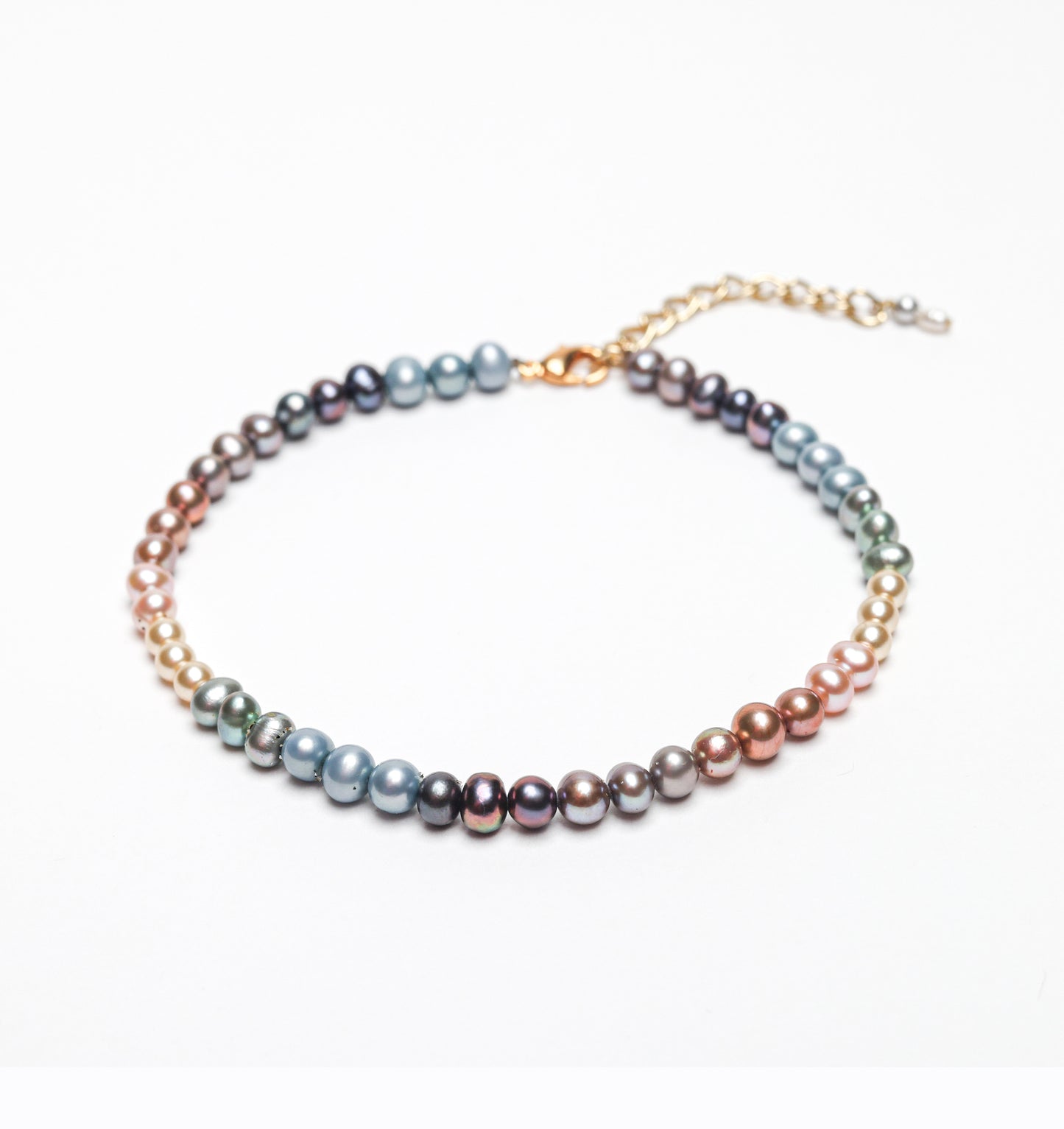 Ula Anklet in Dark Pearl Mix