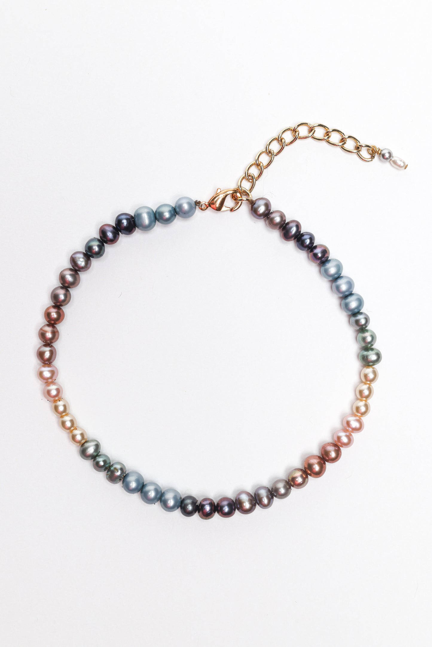 Ula Anklet in Dark Pearl Mix