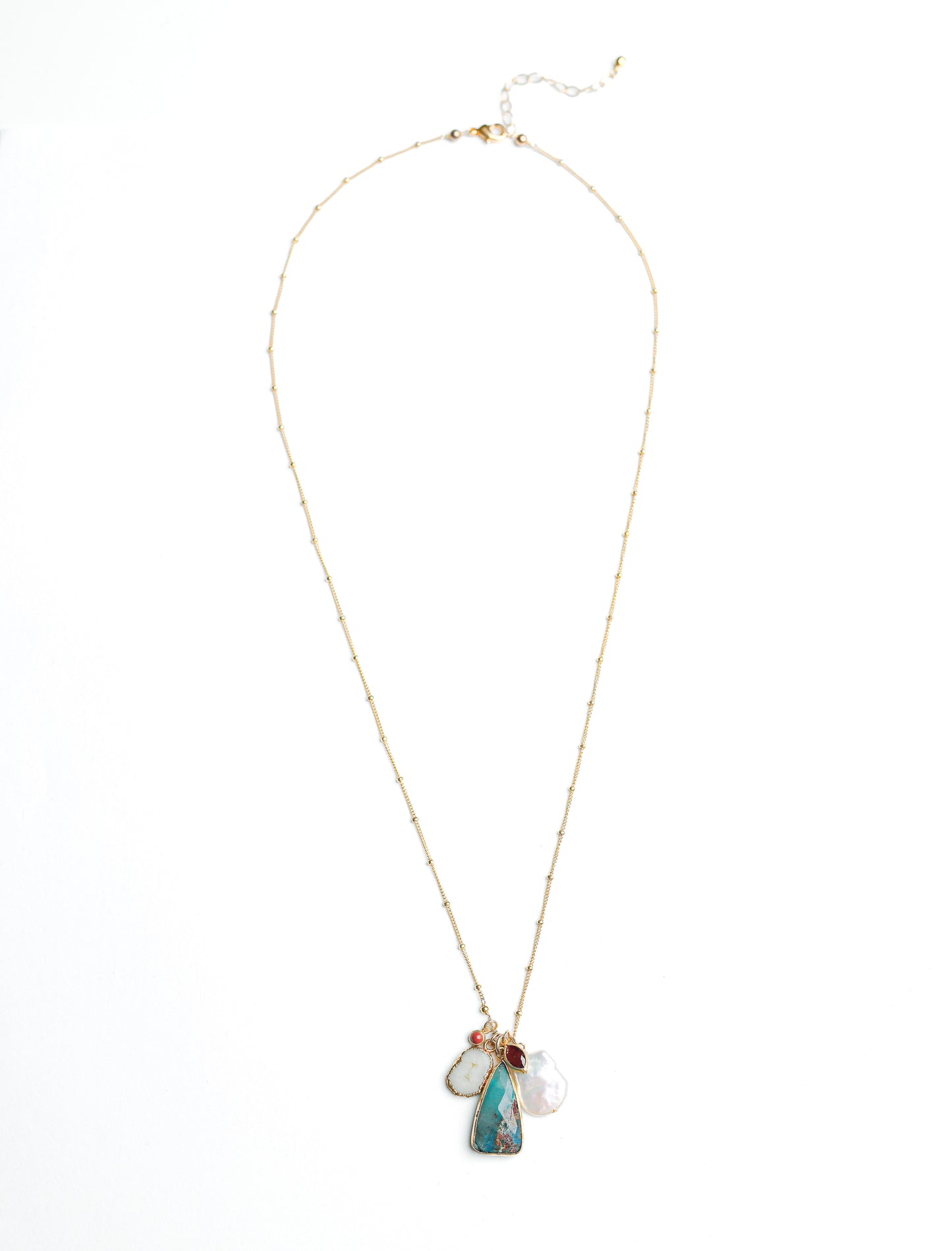 Khai Necklace in Blue Opal Mix