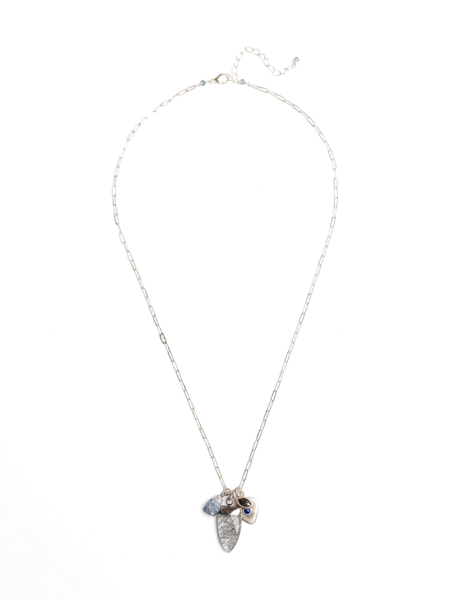 Zale Necklace in Black Tourmilated Quartz Mix