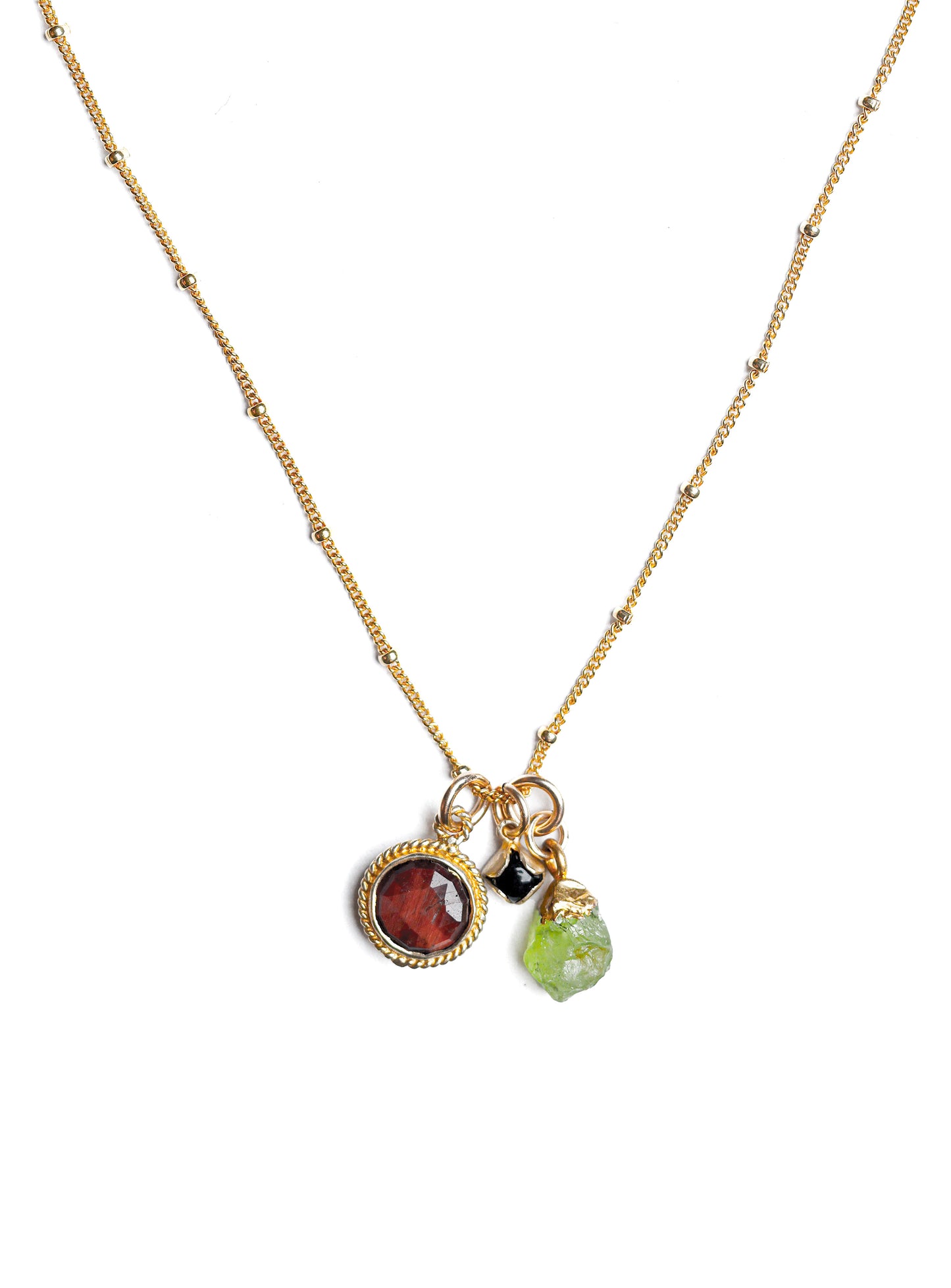 Marina Necklace in Peridot Mix