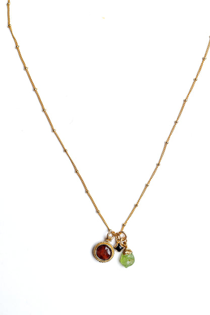 Marina Necklace in Peridot Mix