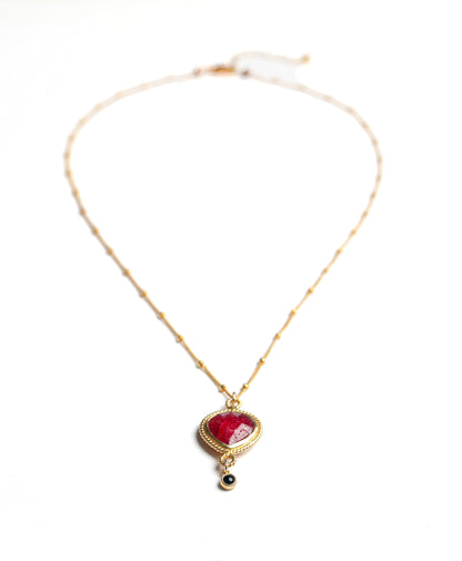 Femi Necklace in Ruby Mix