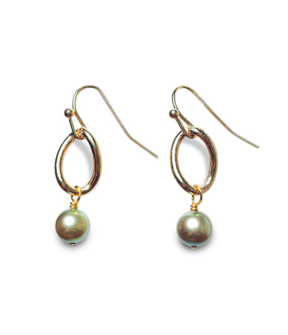 Jolie Earring in Green Pearl