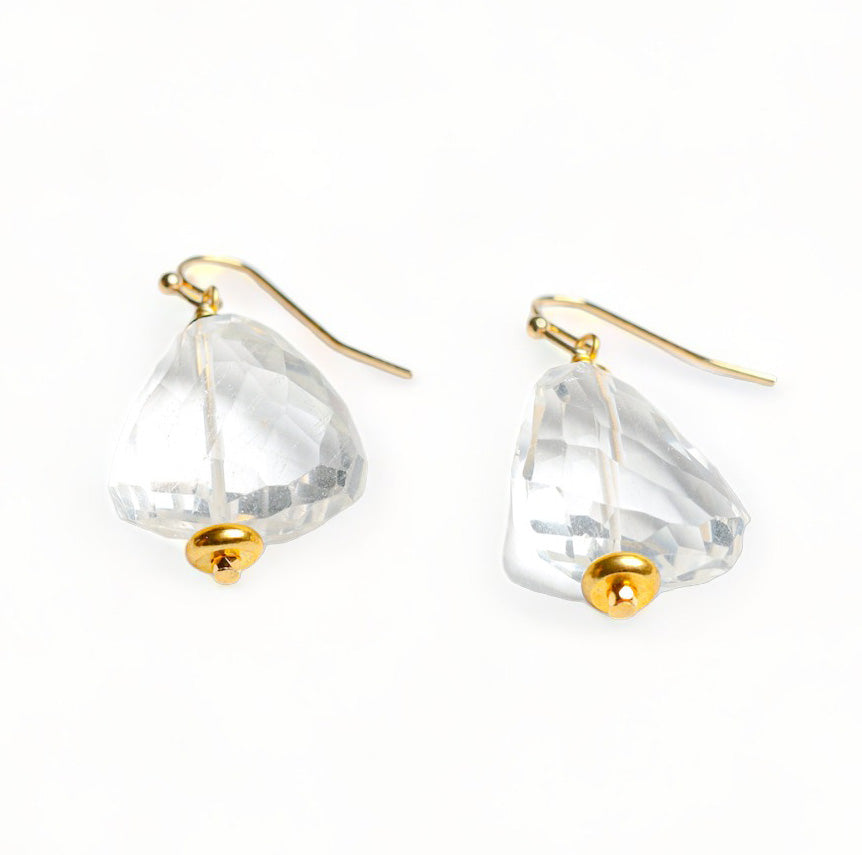 Phoebe Earring in Clear Quartz