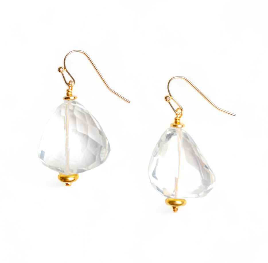 Phoebe Earring in Clear Quartz