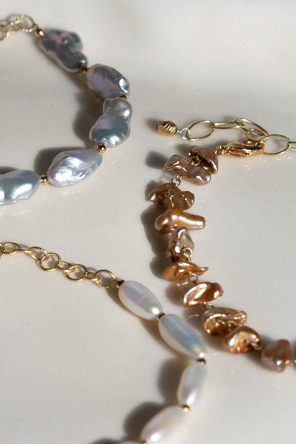 Kara Bracelet in Champagne Pearl