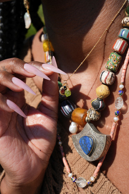 Tula Necklace in Lapis Mix